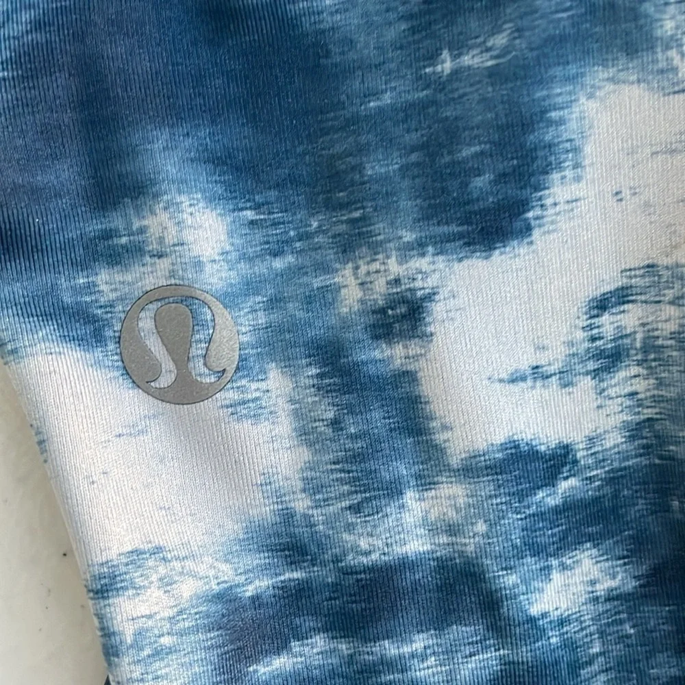 Lululemon Speed Tight III Sea Side Silver Fox Blue Size 4